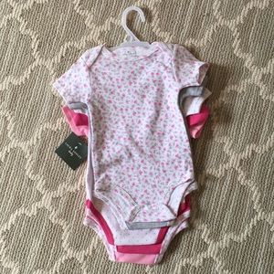 Laura Ashley 5pk onesie set brand new